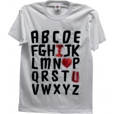 I Love You Alphabet T-Shirt